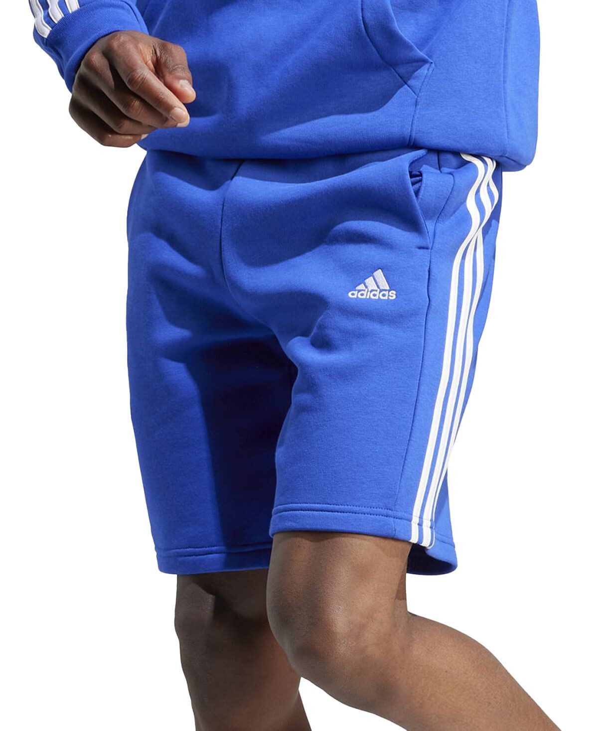 

Мужские флисовые шорты с тремя полосками шириной 10 дюймов adidas