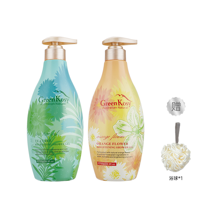 

Нероли чайное дерево гель для душа ароматический очищающий увлажняющий пот-пури 700г*2 GreenKosy