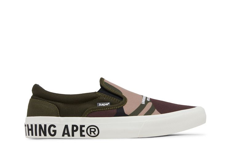 

Тапочки AAPE Slip-On 'Green Camo', зеленый