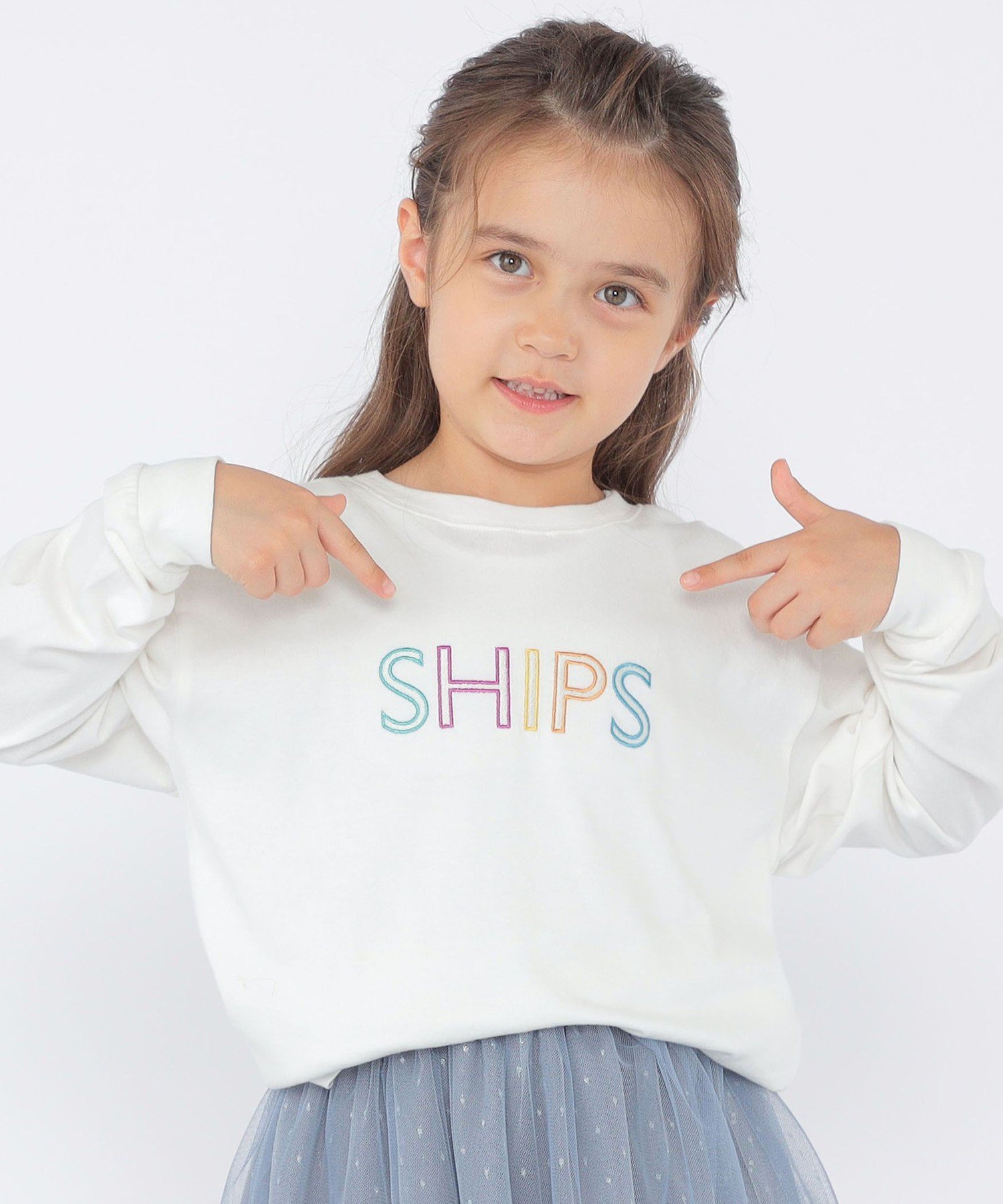 Детская футболка с длинными рукавами и вышитым логотипом SHIPS: 100-130 см SHIPS KIDS, Off white — фото 3