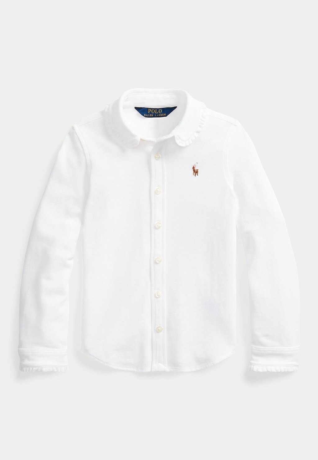 

Рубашка Oxford Button Front Shirt Polo Ralph Lauren, белый