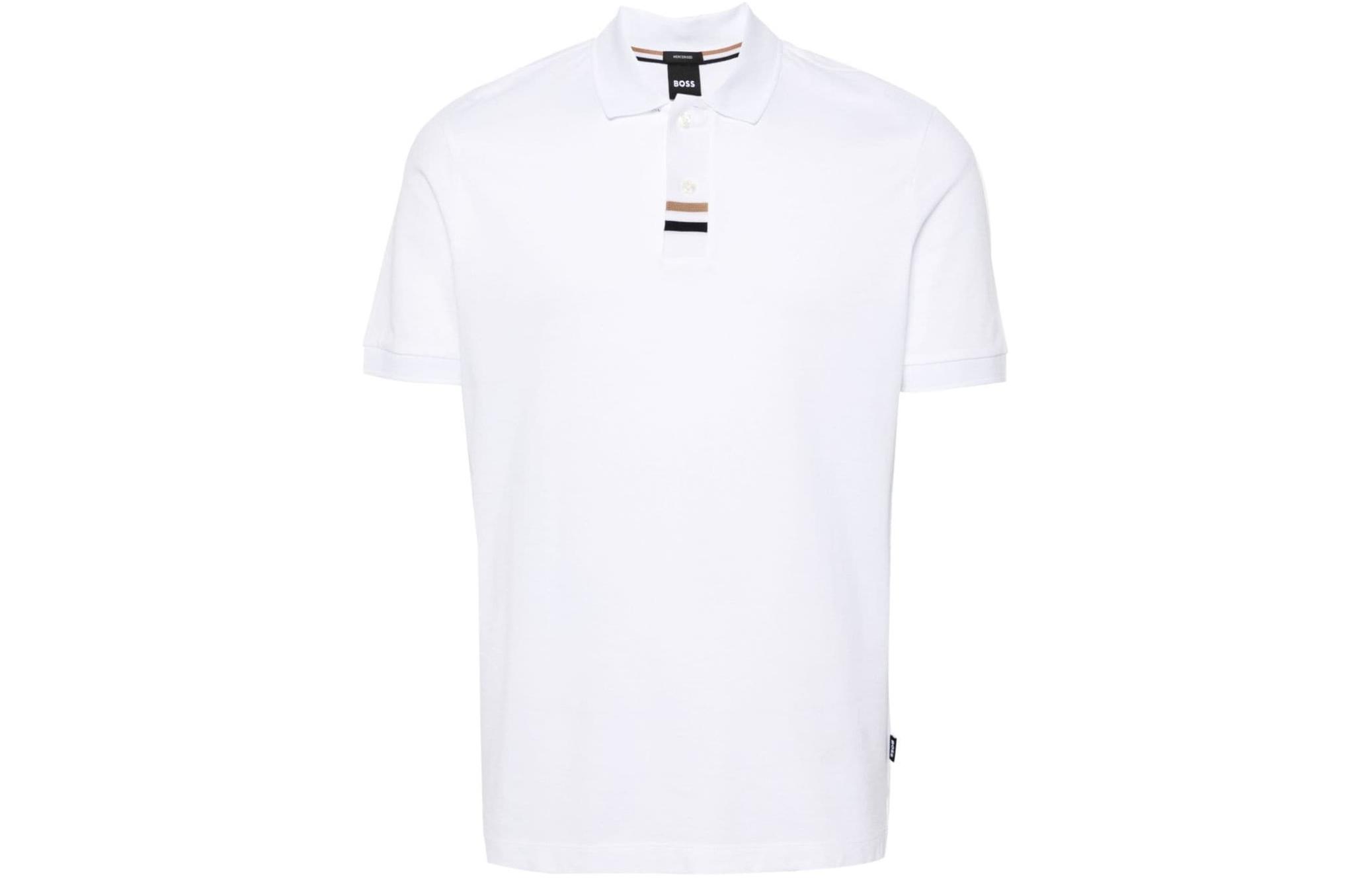 

Футболка поло с коротким рукавом Parlay HUGO BOSS, белая