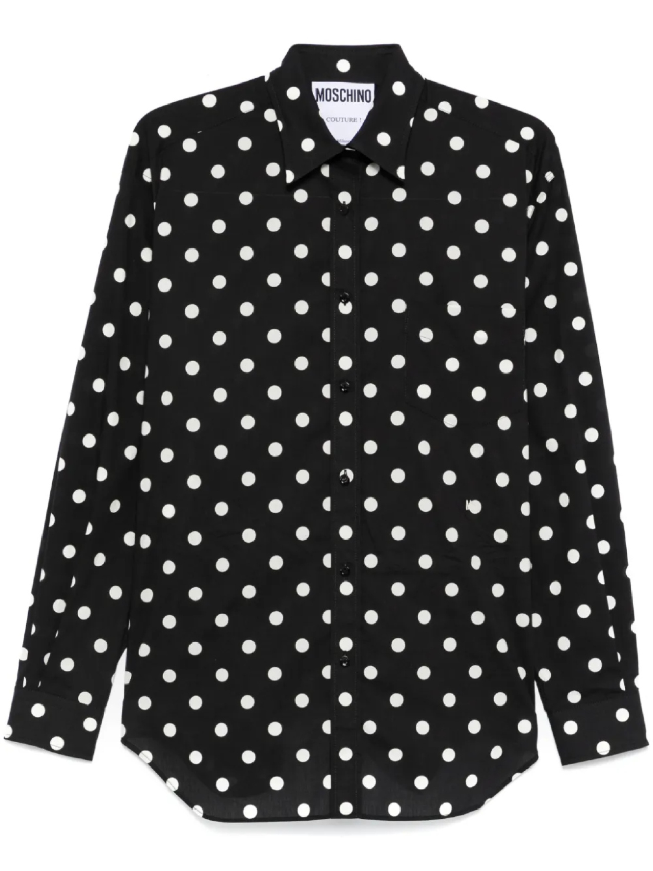 

Рубашка в горошек Moschino, черный