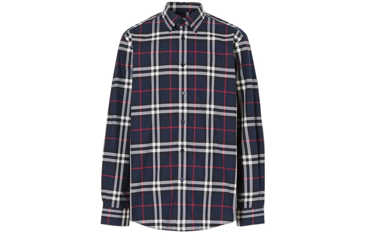 

Рубашка из хлопкового поплина в винтажную клетку Burberry, цвет Midnight Blue Comes with Gift Bag (Including Original Bag)