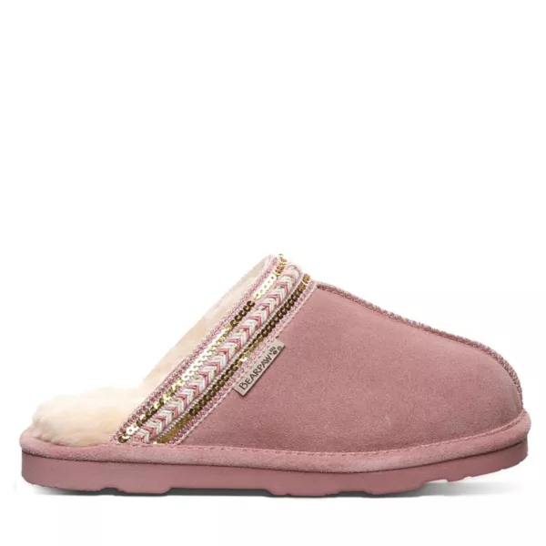 Женские тапочки Tanya с отделкой пайетками Bearpaw, цвет peony — фото 2