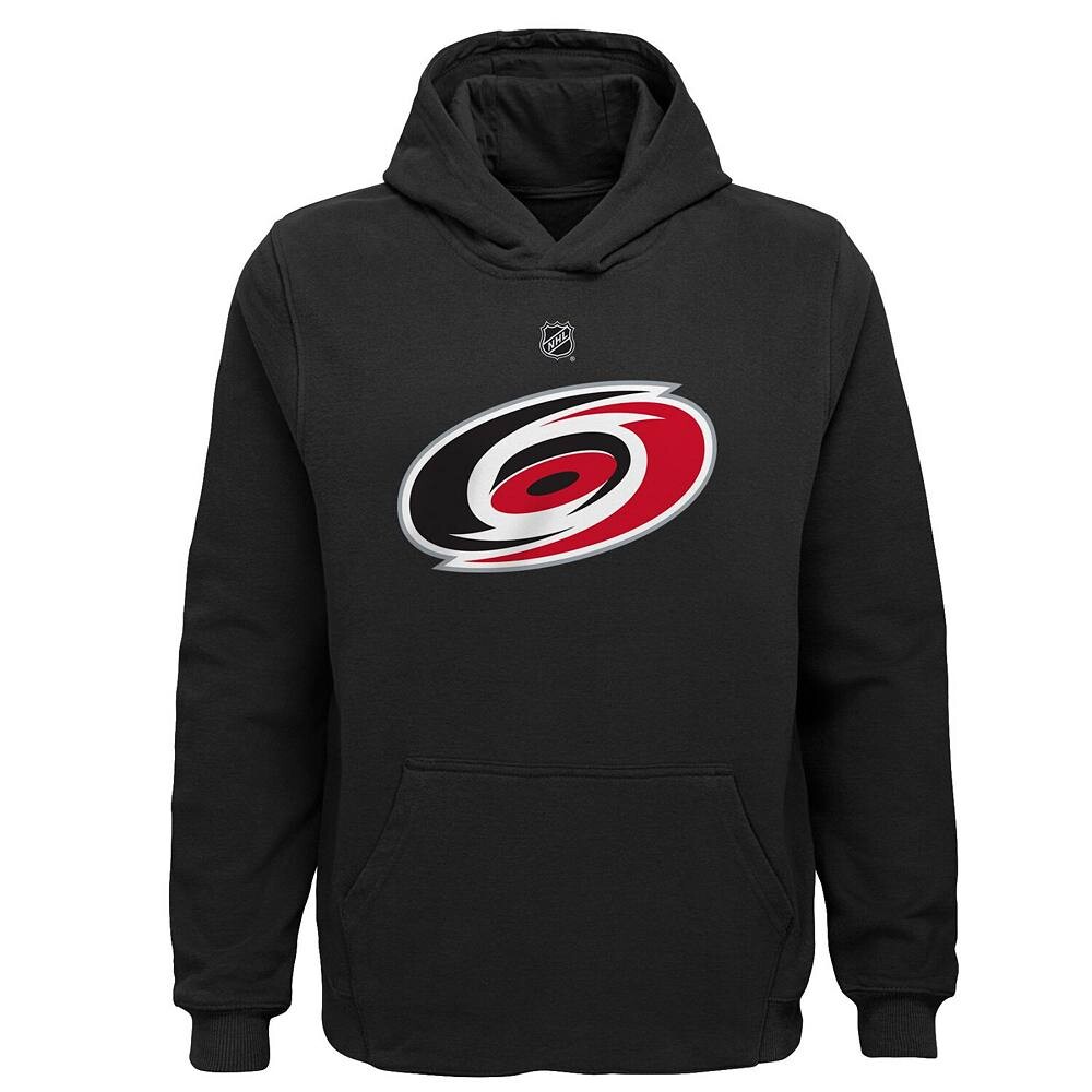 Молодежный пуловер с капюшоном и логотипом Carolina Hurricanes черного цвета Outerstuff, цвет Hur Black
