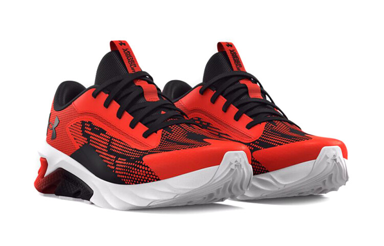 Детские кроссовки GS Low-top красные/черные Under Armour — фото 4