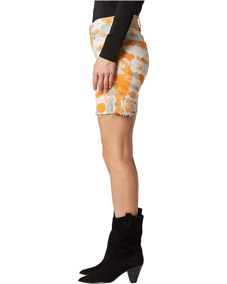 

Шорты Hudson Jeans Hana Mini Biker Shorts in Magnetic Tangerine, цвет Magnetic Tangerine