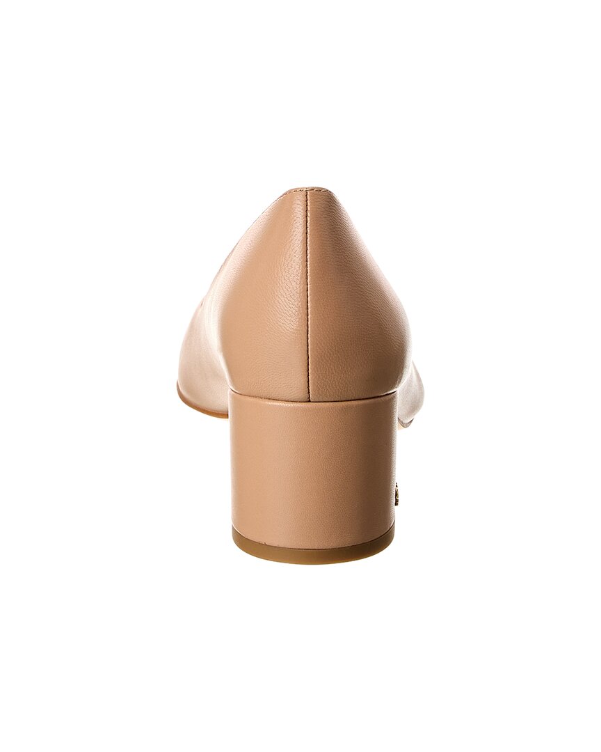 Туфли-лодочки Stuart Weitzman Bridget 50 Block Leather, бежевый — фото 3