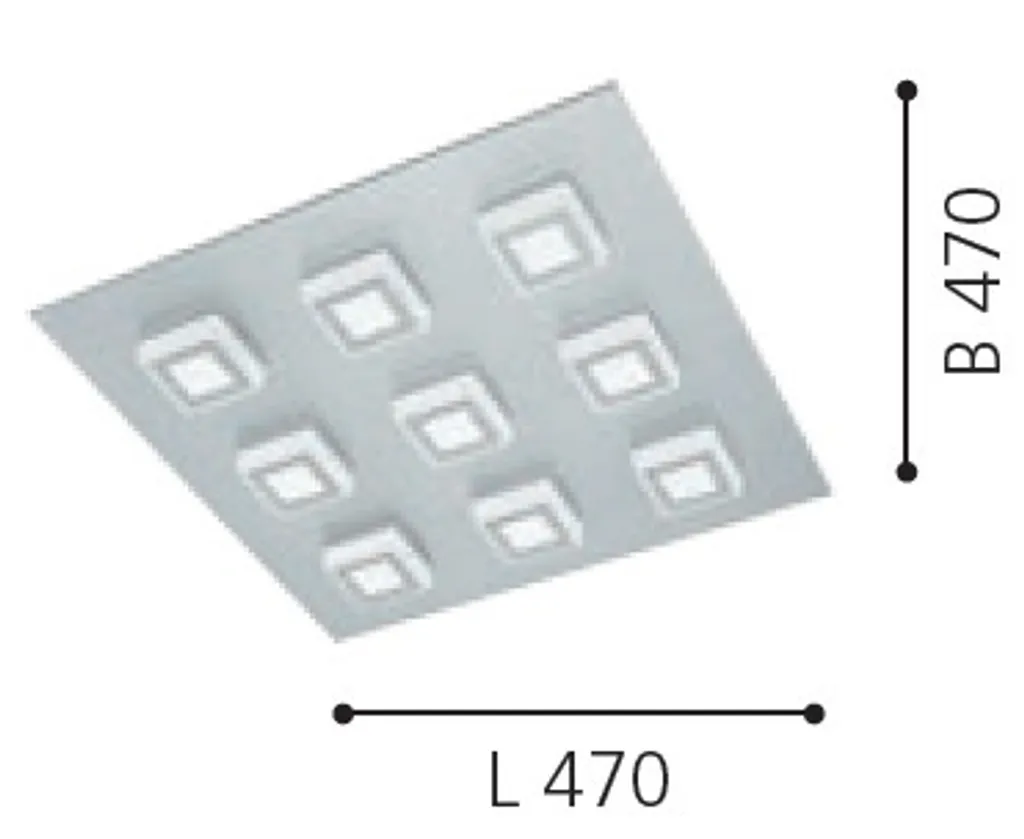 

Потолочный светильник EGLO, серебряный