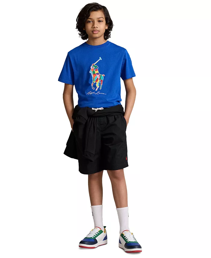 

Шорты из твила для мальчиков-подростков Big Boys Polo Ralph Lauren, черный