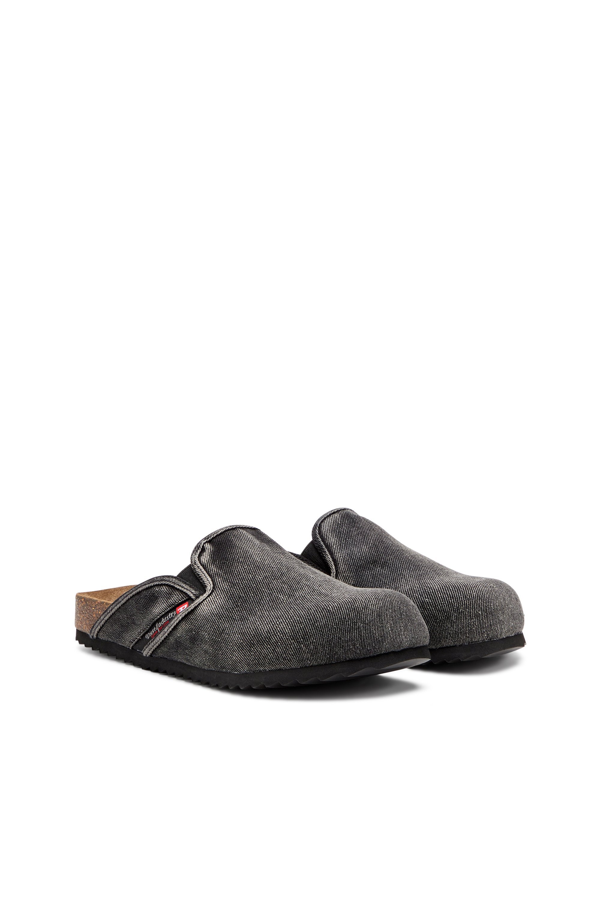 Мужские джинсовые мюли без шнурков D-WOODSTOCK SLIP-ON Diesel, black