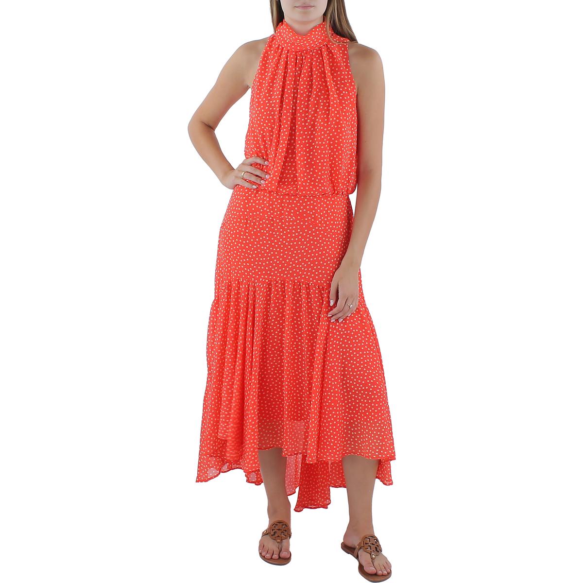 

Женское блузонное платье макси Taylor, цвет soft orange/tan