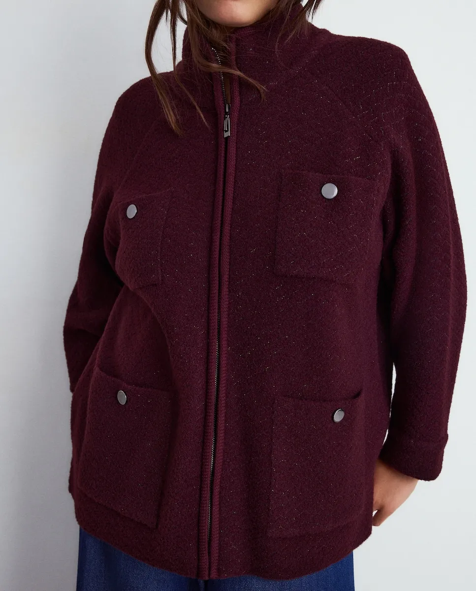 

Женский кардиган из вискозы с принтом Couchel, бордовый