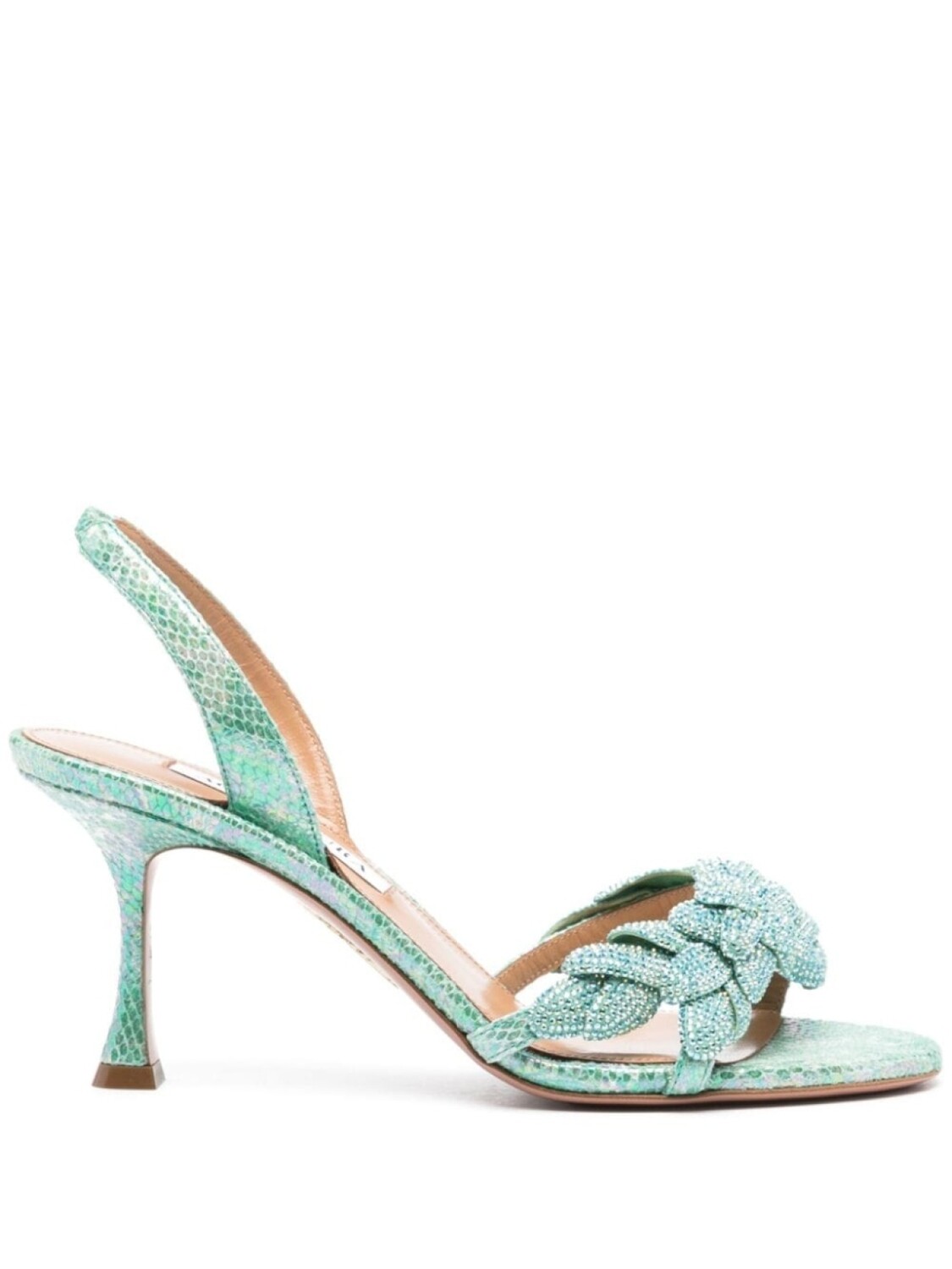 

Босоножки Galactic Flower 75 Aquazzura, зеленый