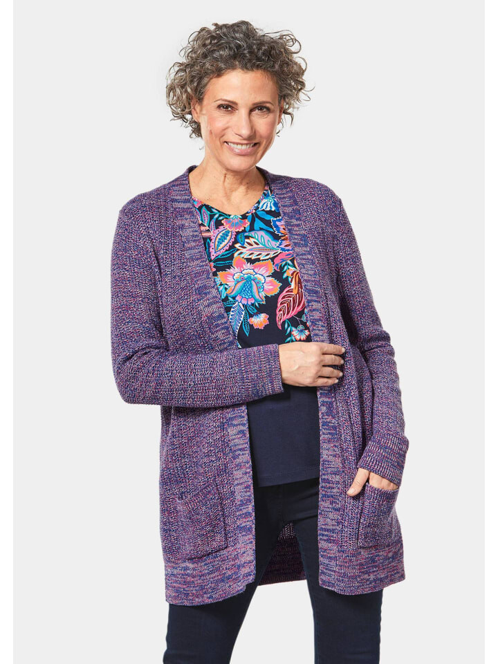 

Кардиган GOLDNER Jacke, цвет beere/melange