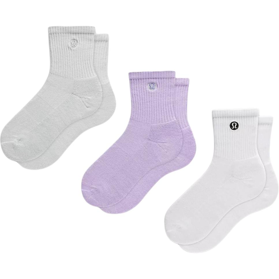 

Повседневные носки мид-кальф Unisex 3 пары Lululemon, 3 pack (белый/ocean синий/сиреневый фиолетовый cream wht/ocna/lfrs)