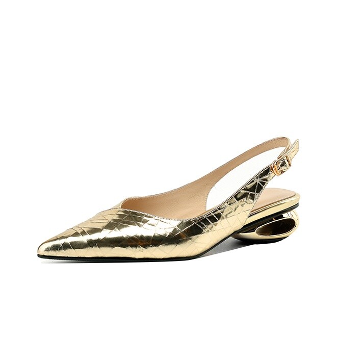 

Туфли женские повседневные Women's Casual Shoes Women's Yikefei, золотой