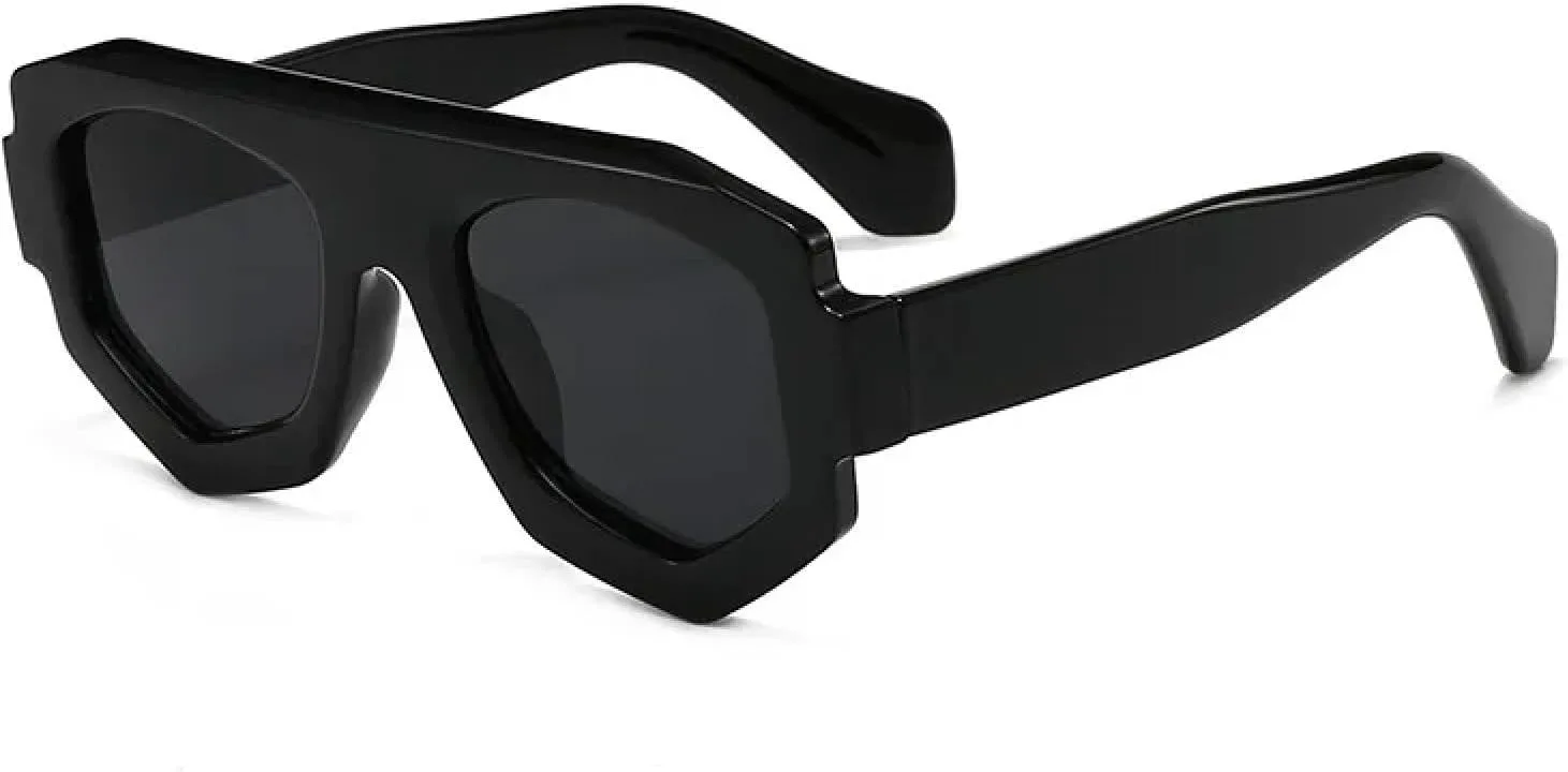 

Винтажные солнцезащитные очки Polygon для женщин, роскошные, модные, мужские, стильные, овальные, в стиле панк, с защитой от УФ-излучения UV400 TKKTLLT, 3965-c1