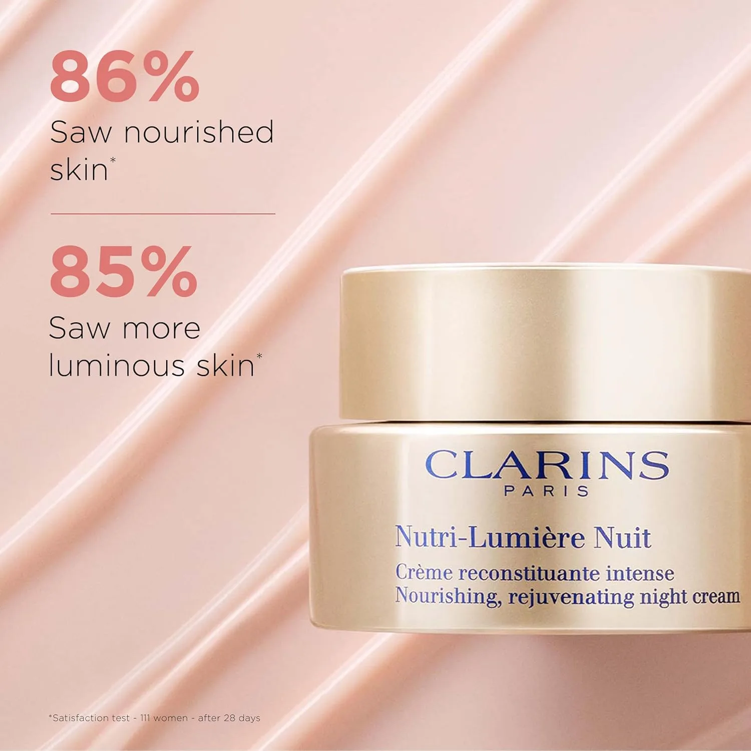 Ночной крем Clarins Nutri-Lumière для зрелой кожи, питает и восстанавливает, разглаживает морщины и пигментные пятна 50 мл (1 шт.) — фото 2