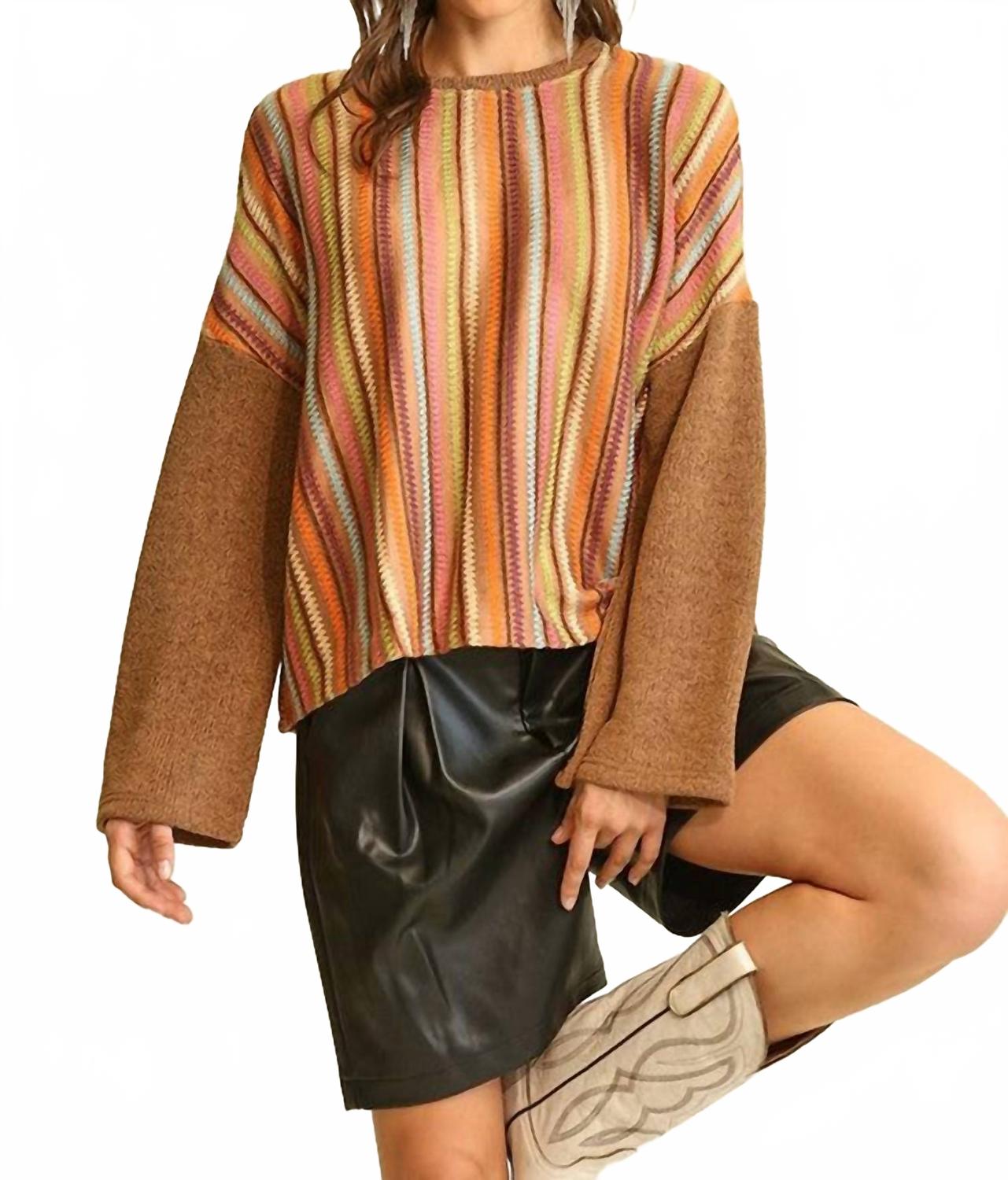 

Новинка вязаный и однотонный трикотаж смешанный свободный топ в мульти GiGiO