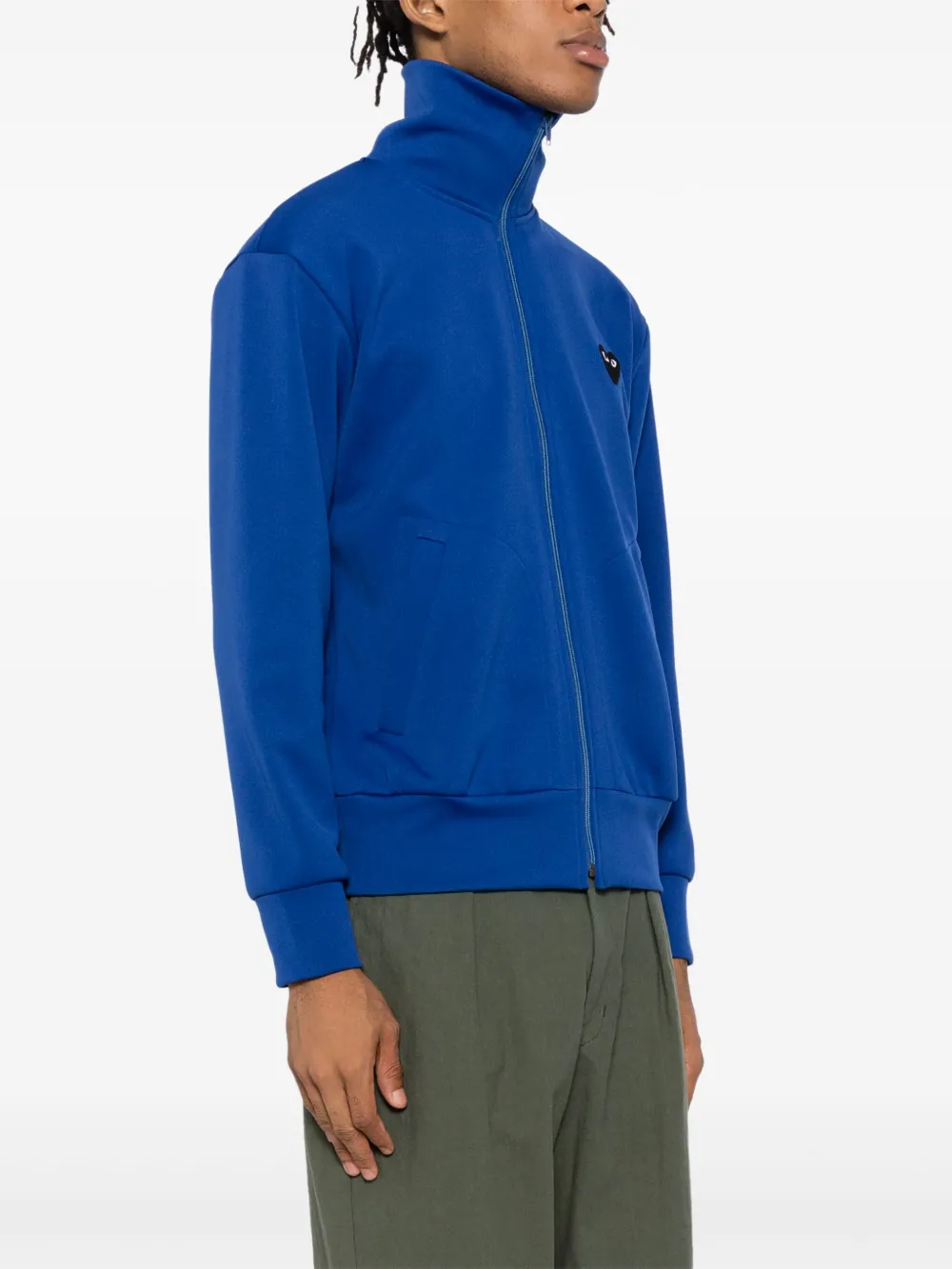 Спортивная куртка из джерси с принтом Comme Des Garçons Play, синий — фото 4