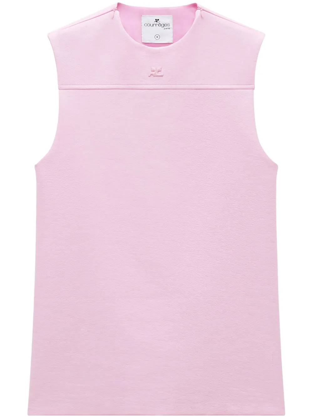 

Топ Tailor Vinyl с тисненым логотипом Courrèges, розовый