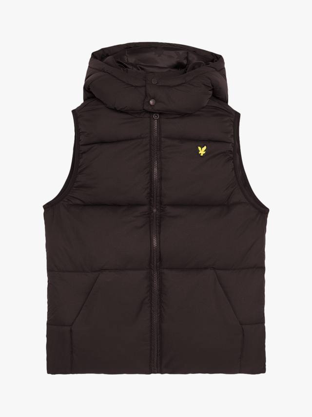 

Детский стёганый жилет из рипстопа Lyle & Scott, Black