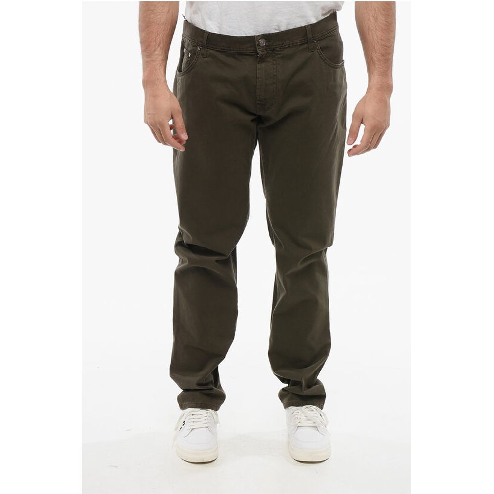 

ID 5-карманные брюки из хлопковой смеси Corneliani, Army