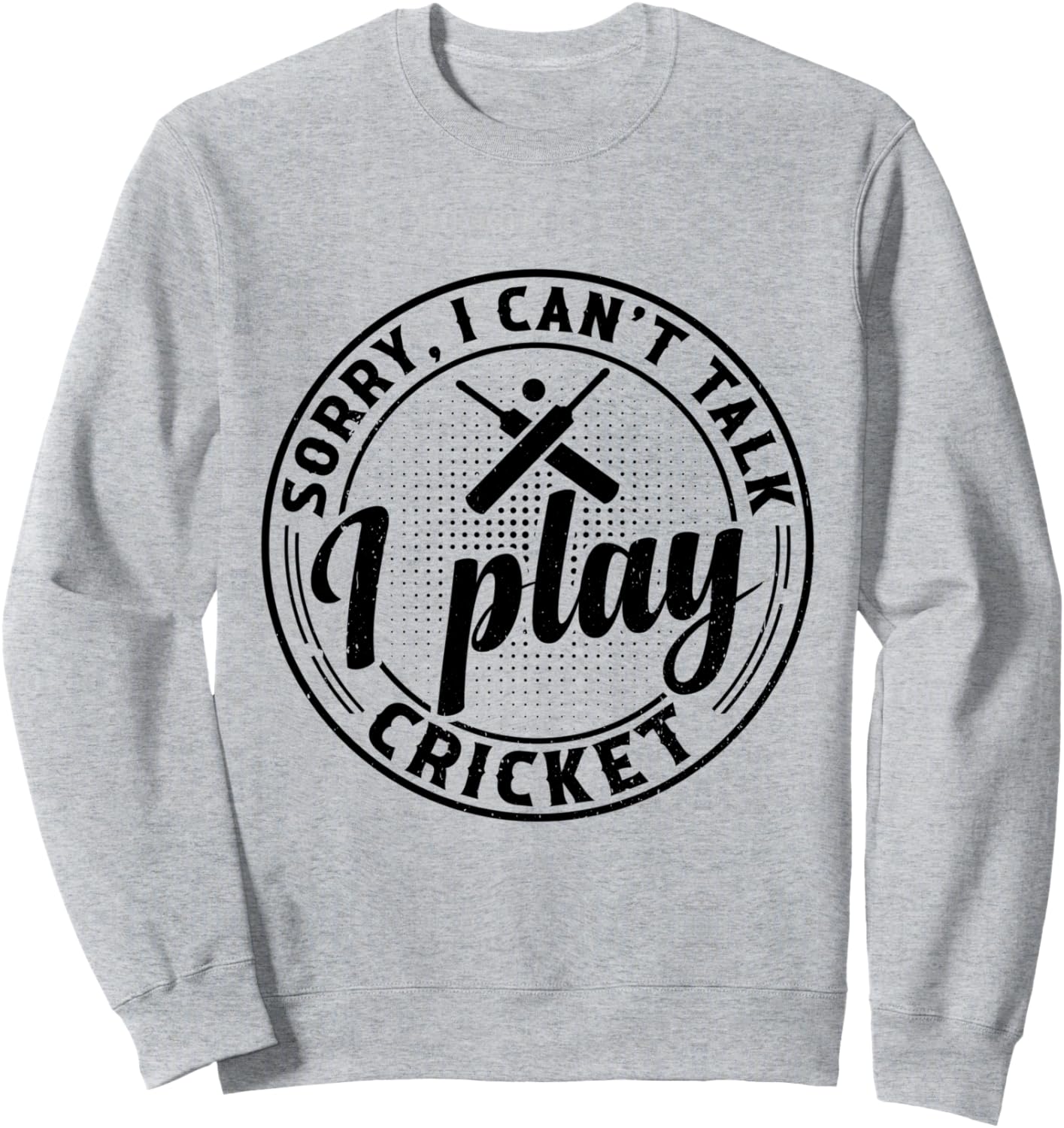 

Крикет, спорт, крикет - Извините, я не могу говорить, я играю в крикет. Толстовка Funny Cricket Player, серый