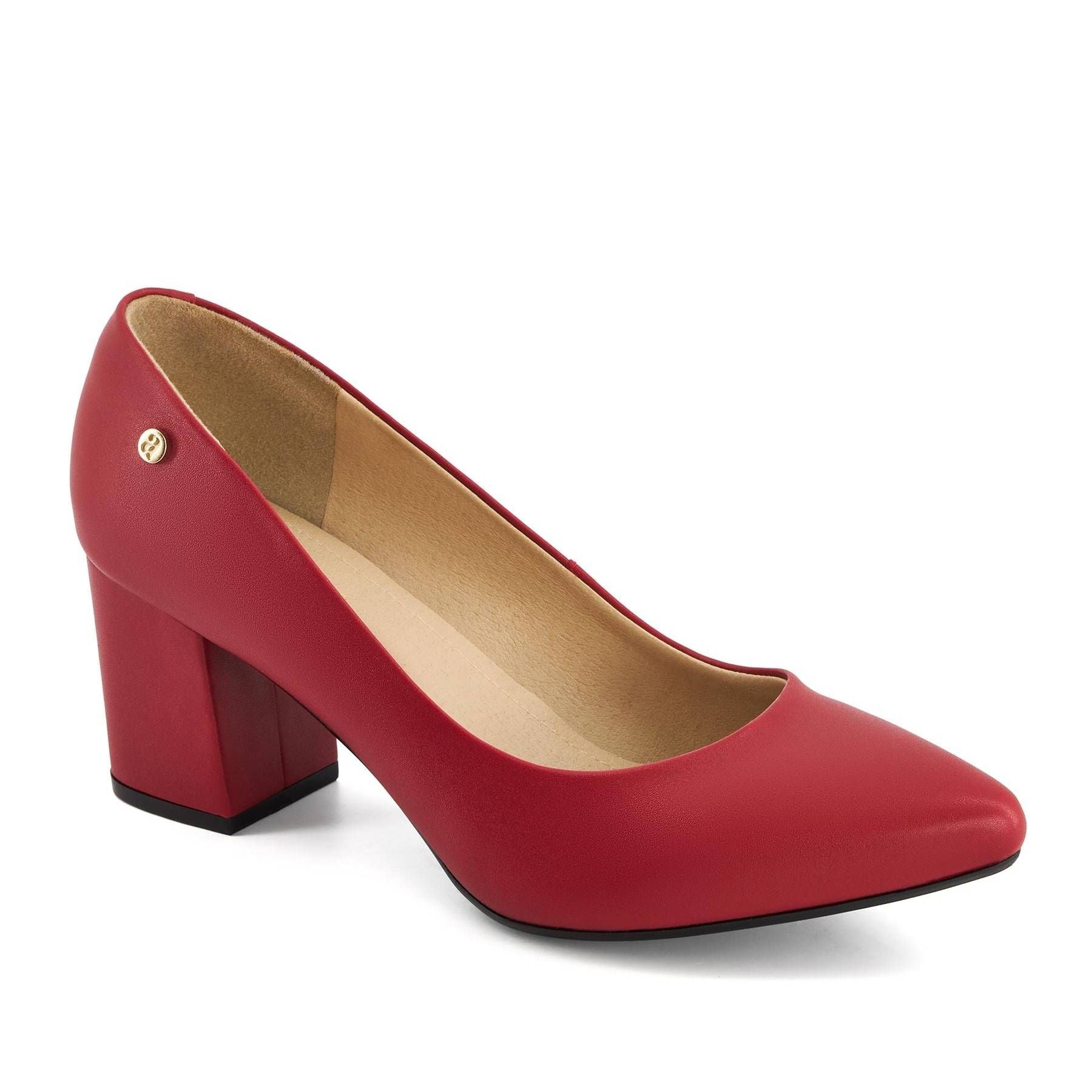 Туфли-лодочки Andrea Block Heel, красный