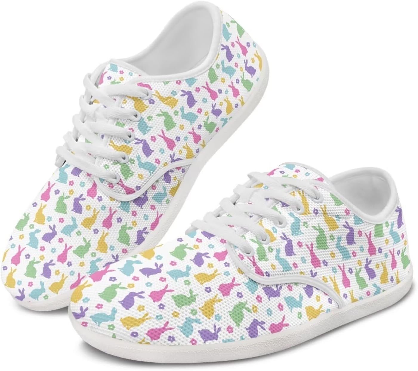 

Женские кроссовки-лоферы с ушками кролика, шнуровка, низкие, для бега, ходьбы и вождения Ecaestolph, белый