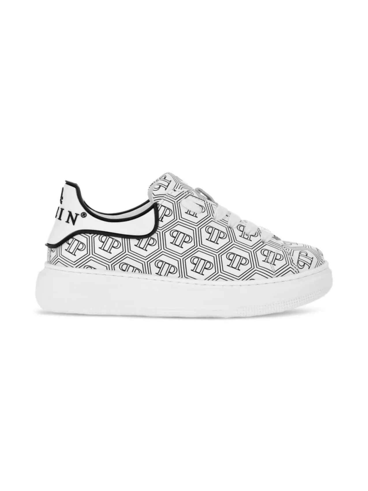 

Низкие кеды с монограммой Philipp Plein, белый