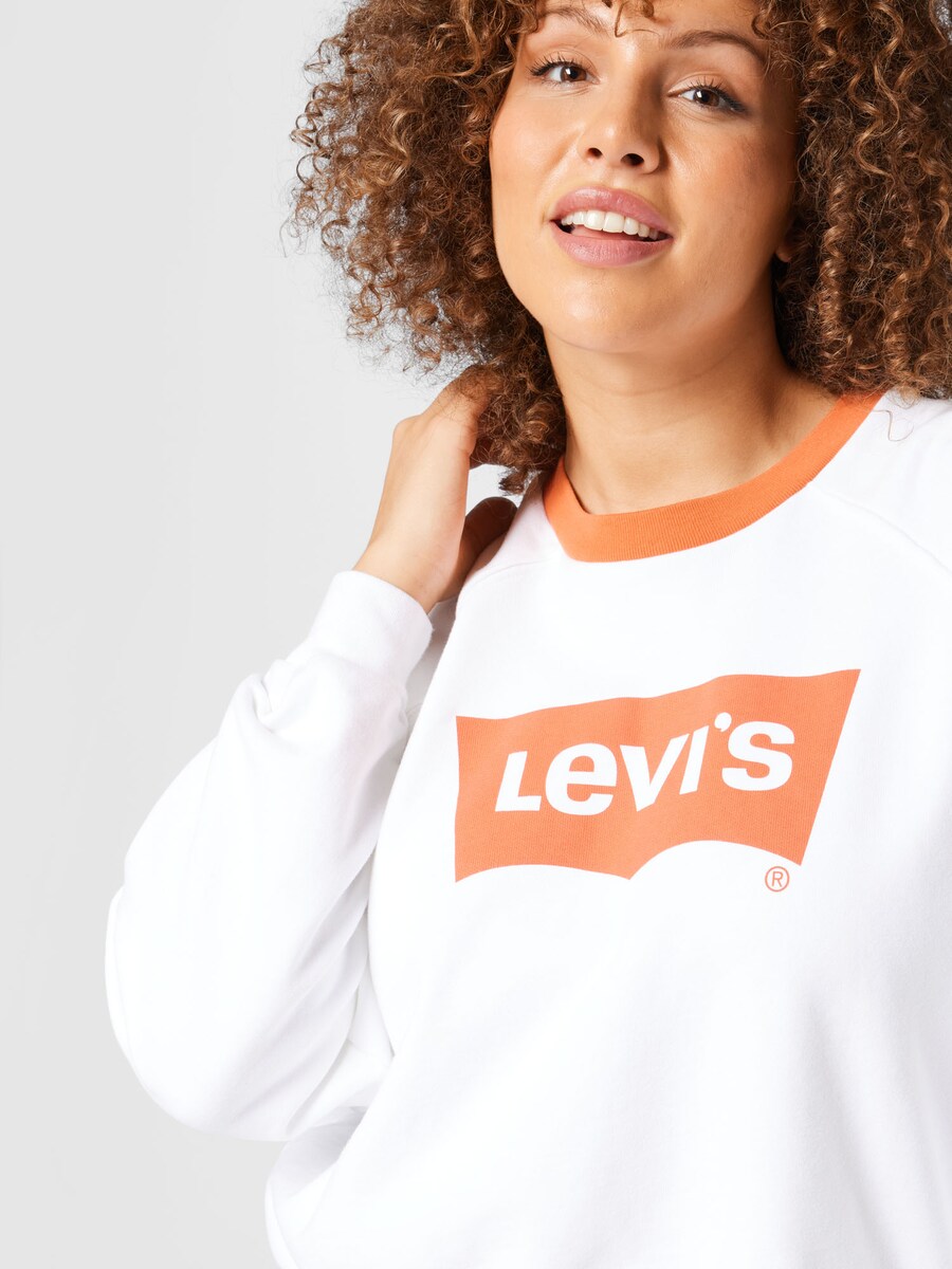 Свитер Levi's Plus Sweatshirt PL Vintage Raglan Crew, белый — фото 3