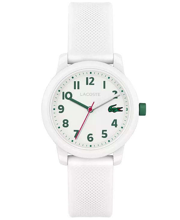 

Детские часы l.12.12 с белым силиконовым ремешком, 32 мм Lacoste, white