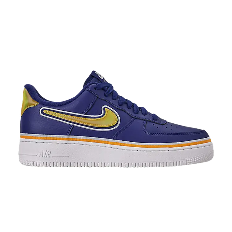 

Кроссовки Nike Air Force 1 Low '07 LV8 GS 'Royal Gold', синий