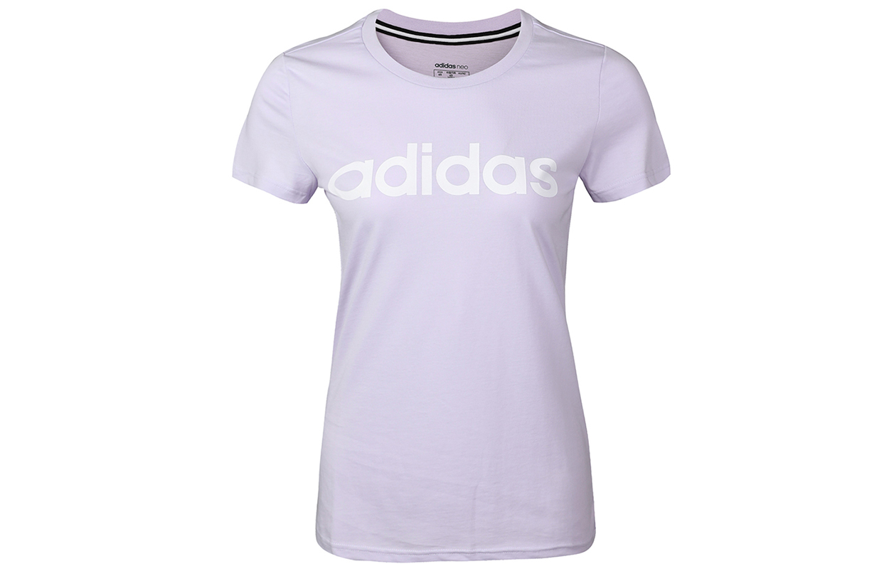 Обычная футболка женская Adidas Neo, фиолетовый — фото 3
