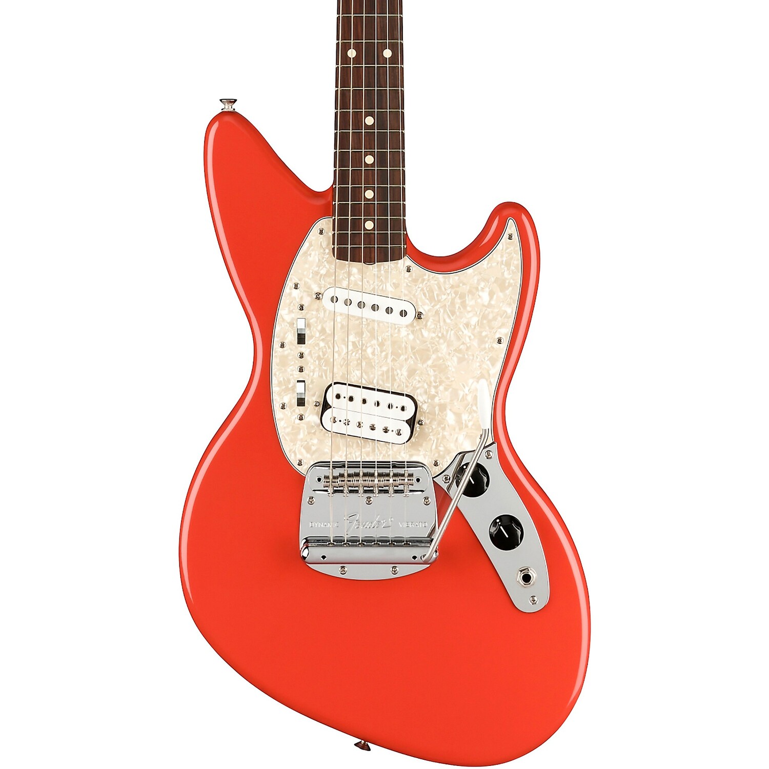 

Fender Kurt Cobain Jag-Stang Электрогитара с грифом из палисандра Fiesta Red