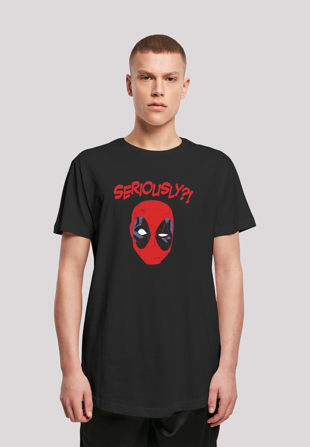 

Футболка с принтом MARVEL DEADPOOL SERIOUSLY F4NT4STIC, черный