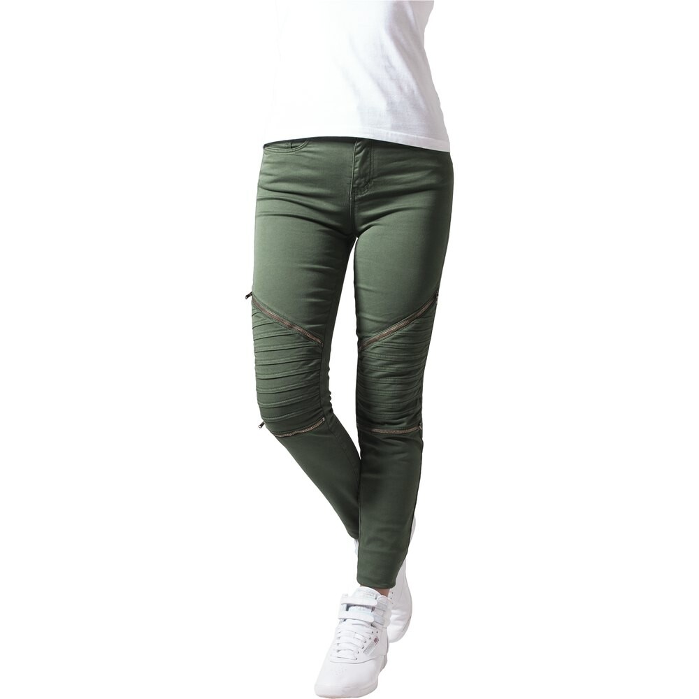 

Брюки Urban Classics Stretch Biker, зеленый