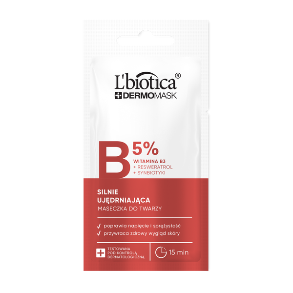 

Маска сильно укрепляющая с витамином В3 для лица, 8 мл L'Biotica Dermomask