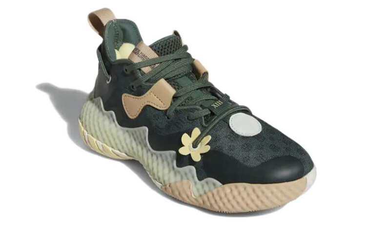 Баскетбольные кроссовки Harden Vol.6 Kids GS Low-top Green Adidas — фото 3