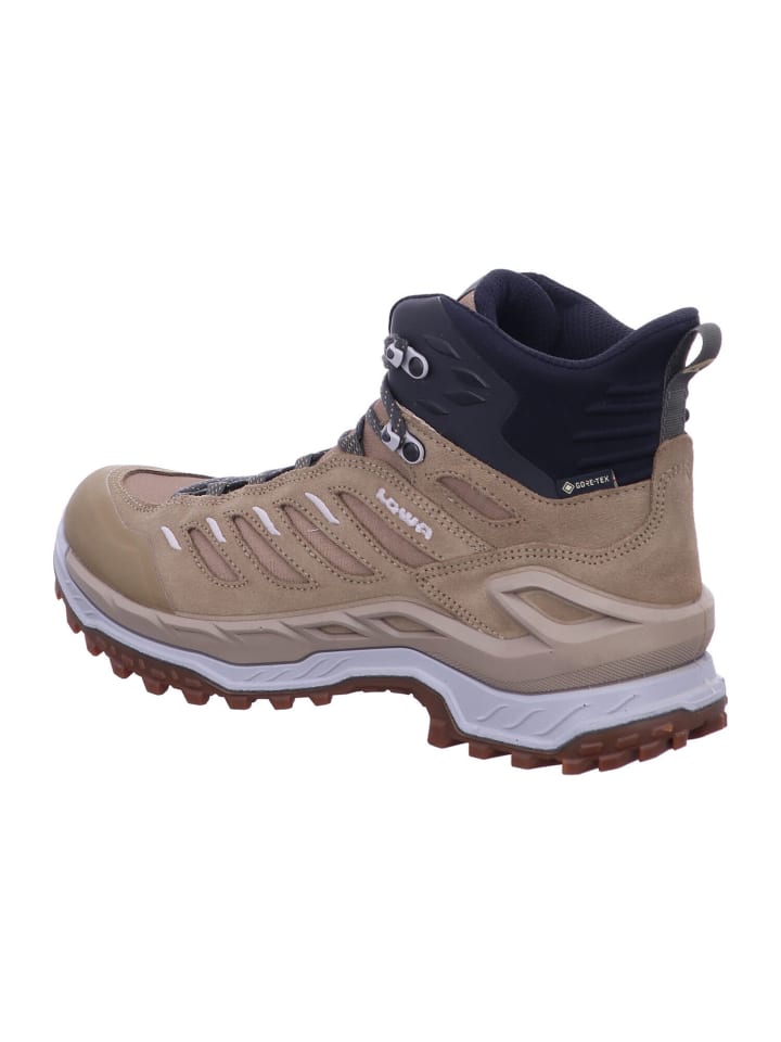 Женские ботинки LOWA INNOVO GTX кожаные с аппликацией, бежевый — фото 3