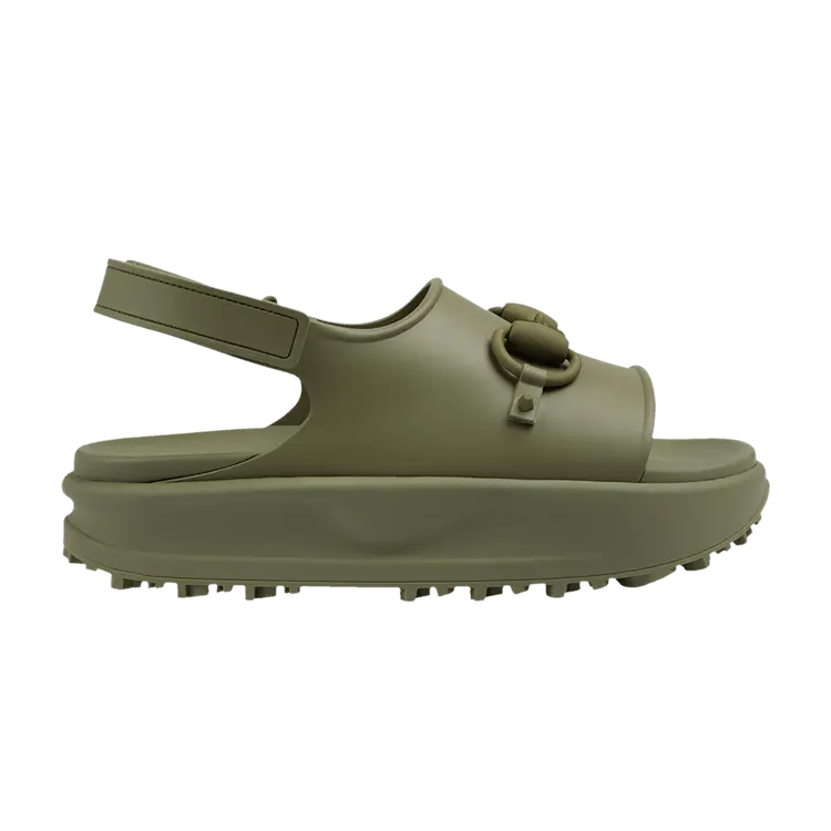 

Сандалии Gucci Horsebit Flatform Sandal Green, зеленый