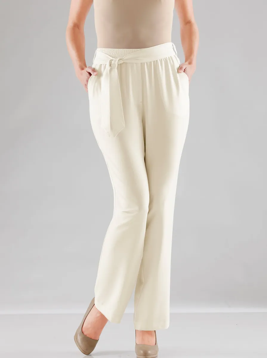 

Классические базовые брюки-палаццо Classic Basics, цвет Ecru