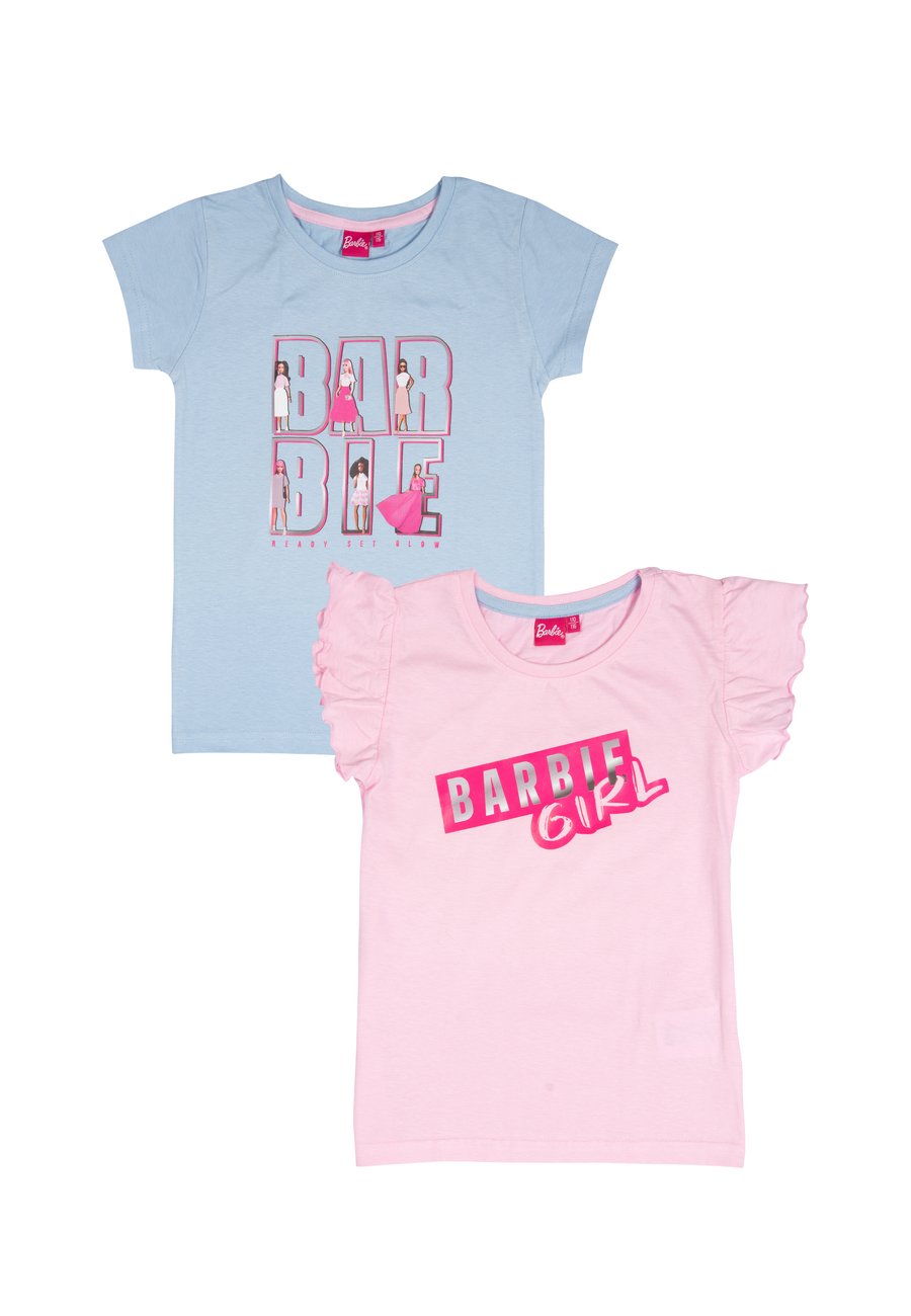 

Футболка United Labels 2ER PACK BARBIE MIT RÜSCHEN KURZÄRMLIG, Blau Rosa/Pink, Розовый, Футболка United Labels 2ER PACK BARBIE MIT RÜSCHEN KURZÄRMLIG, Blau Rosa/Pink