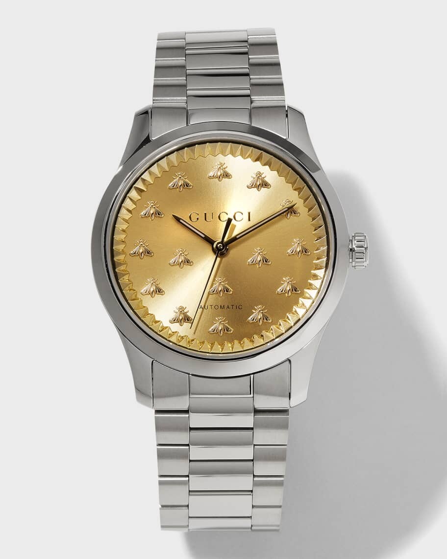

Мужские стальные автоматические часы G-Timeless Multibee, 38 мм Gucci