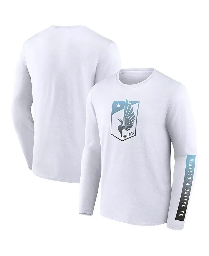 

Мужская белая футболка с длинным рукавом Minnesota United FC Fanatics, белый