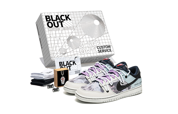 

Nike Dunk Low Low-Top Skateboard Shoes Мужские Серо-Голубые