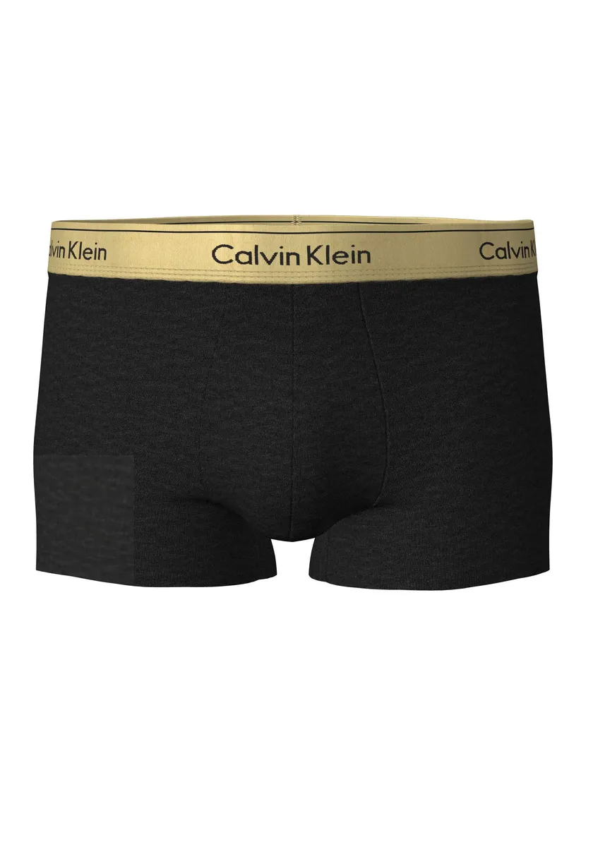 

Calvin Klein Underwear Трусы "TRUNK", с эластичным поясом с логотипом, цвет Black_W_Gold_Metallic_Wb